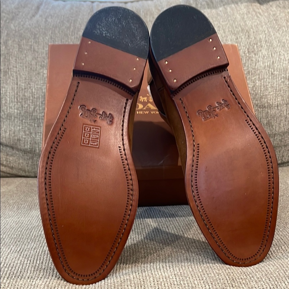 Coach Brown Chelsea Boots with Polished Leather - Picture 3 of 8